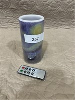 starry night LED candle with remote
