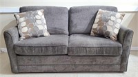 Grey Upholstered Sleeper Sofa