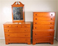 Vintage Maple Dresser + Chest