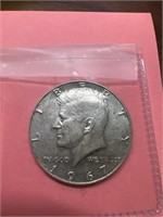 1967 JFK half dollar/40% silver