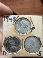 1943 steel penny lot