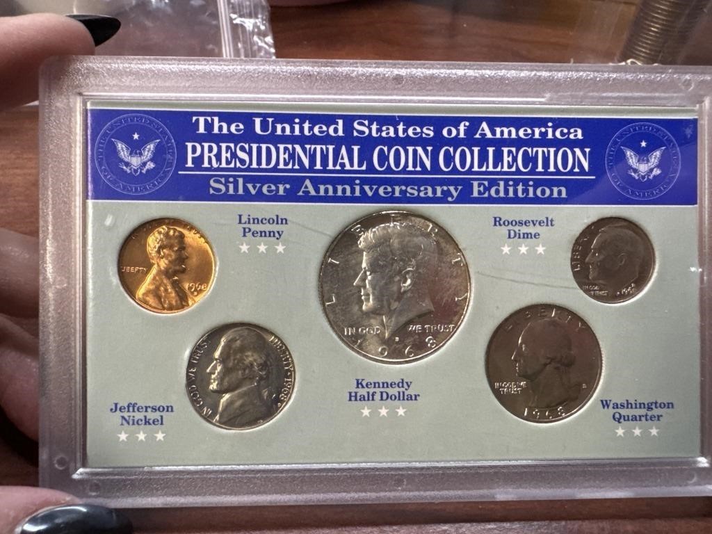 the United States of America presidential coin