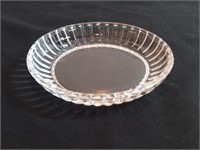 4.5" Clear Fluted Glass Plate
