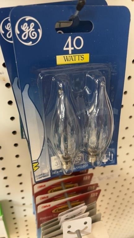 GE 40 watt bulbs 2 pack