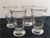 4pc Anchor Hocking 4oz. Clear Jelly Glasses