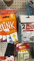 Blink card game and ice packs