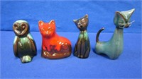 Blue Mountain Pottery Cats & Owls Plus More