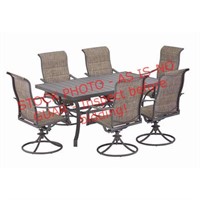 Living Accents Ainsley 7pc Swivel/Sling Dining Set