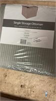 Storage ottoman - gray