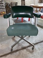 METAL ROLLING OFFICE CHAIR