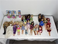 Assorted Disney & Barbie Dolls