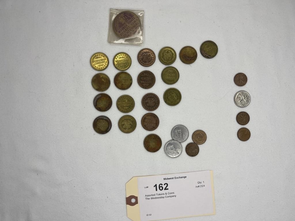 Assorted Tokens & Coins