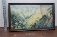 Early print - mountain scene