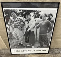 Theee Stooges poster “Gold with your friends”
