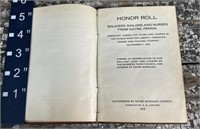 1919 Book - Honor Roll Soldiers, Sailors, Nurses -