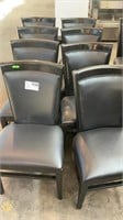 1 LOT 8-COMMERCIAL DINNING CHAIR w/ SOLID BACK &