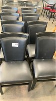 1 LOT 8-COMMERCIAL DINNING CHAIR w/ SOLID BACK &