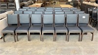 1 LOT, 28 Black, Vinyl, Dining Chairs (SOME HAVE