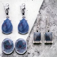 Ruby Kyanite & Zircon Dangle Earrings Collection
