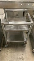 1 Stainless Steel 24x24 2 Shelf APPLIANCE Cart