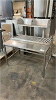 1 Stainless Steel 48in LABELING Table w/ C