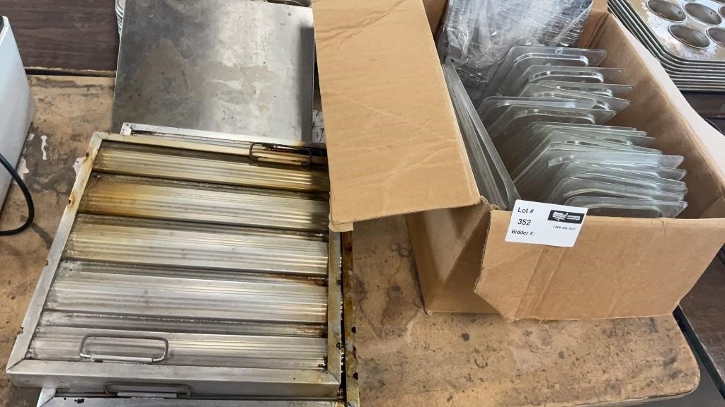 1 LOT 2-Stainless Steel Hood Filter 19 1/2’’ X 15