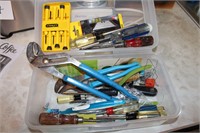 SMALL TOTE OF TOOLS