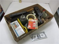 Various tools, vintage to now oil cans & more