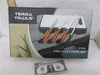New Terra Trails fish fillet knife set 6 pieces
