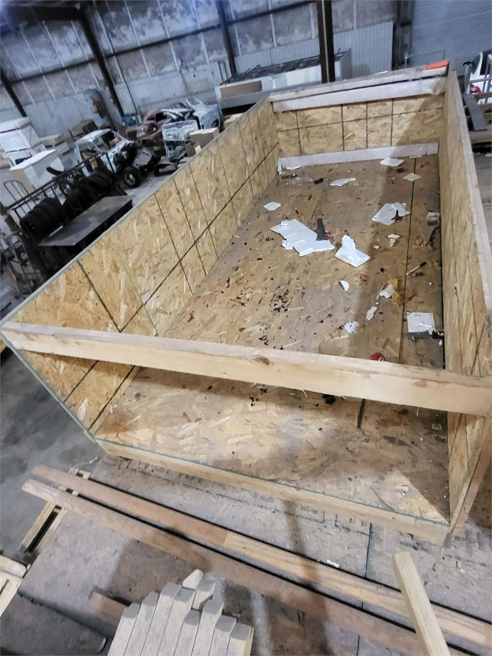 Huge wood shipping crate