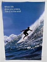 When Life Gives you a Wave Ride It Poster