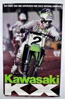 Jeff Ward Kawasaki KX Motocross Poster
