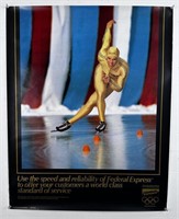 Olympics Federal Express Speed Skating Poster