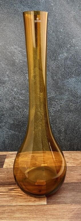 Zodax Amber Genie Bottle Vase Made in Poland