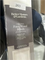 better homes & gardens 71x84" faux wood blinds