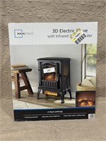 mainstays 3d electric stove heater