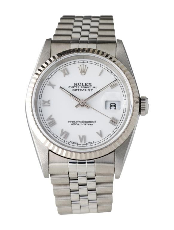 18k Gold Rolex Oyster Perpetual Datejust Watch