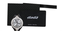 Gaga Milano Flat Pearl Dial Leather Belt Watch