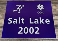 2002 Salt Lake Olympics Sign Speed Skating