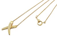 Tiffany & Co. 18kt Gold Graffiti X Necklace