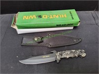 9.5" Hunt-Down Snake Knife w/ Nylon Sheath