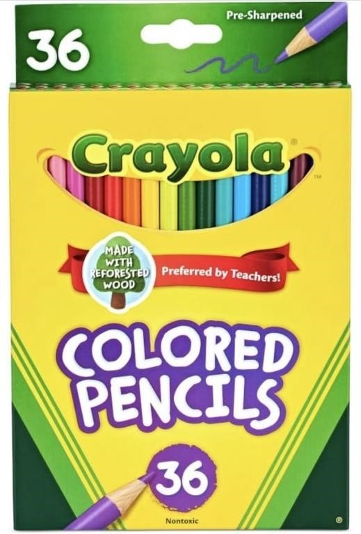 New lot of 2 Crayola Colored Pencils (36ct),