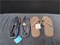 Men's Flip-Flop Sandals & Aqua Shoes, Size 11-12