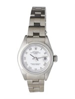 Rolex Date White Dial Automatic Watch 26mm