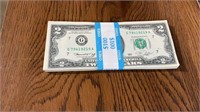 $100 in $2 bills