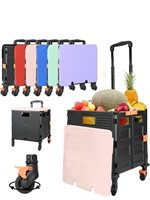 New SELORSS Foldable Utility Cart Rolling Crate