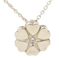 Tiffany & Co. Diamond Hearts Necklace