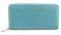 Tiffany & Co. Turquoise Long Zipper Wallet