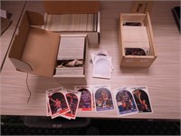 Three boxes of Hoops basketball cards: 1989-90,