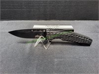 Master USA Black Pocket Knife w/ Clip